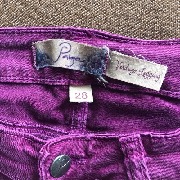 PAIGE DENIM verdugo purple denim skinny jean - Picture 5 of 7